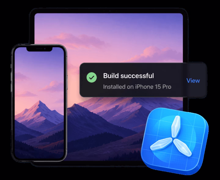 Successful TestFlight build installed on iPhone